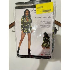 Brand New Leg Avenue Women’s Small 2 Piece Goin Commando Army Costume Outfit